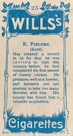 1903 Wills's Cricketers #25 Arthur Fielder Back