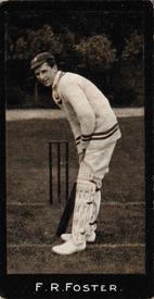 1912 F & J Smith Series Of 50 Cricketers #1 Frank Foster Front