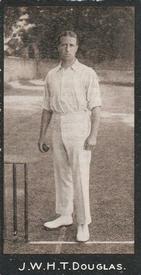 1912 F & J Smith Series Of 50 Cricketers #4 Johnny Douglas Front