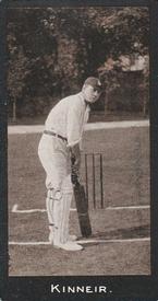 1912 F & J Smith Series Of 50 Cricketers #5 Septimus Kinneir Front