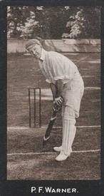 1912 F & J Smith Series Of 50 Cricketers #10 Pelham Warner Front