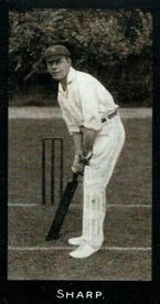 1912 F & J Smith Series Of 50 Cricketers #23 Aubrey Sharp Front