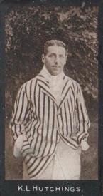 1912 F & J Smith Series Of 50 Cricketers #49 Kenneth Hutchings Front