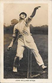 1922 Amalgamated Press The Boys Realm Famous Cricketers #1 John William Hitch Front