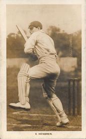 1922 Amalgamated Press The Boys Realm Famous Cricketers #3 Patsy Hendren Front
