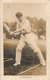 1922 Amalgamated Press The Boys Realm Famous Cricketers #4 Ernest Tyldesley Front