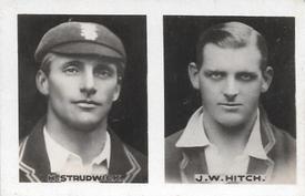 1922 Amalgamated Press Young Britain Favourite Cricketers - Uncut Pairs #17/18 H. Strudwick / J.W. Hitch Front