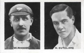 1922 Amalgamated Press Young Britain Favourite Cricketers - Uncut Pairs #21/22 W. Rhodes / H. Sutcliffe Front