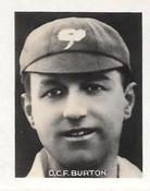 1922 Amalgamated Press Young Britain Favourite Cricketers #5 David Burton Front