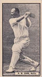 1926 D.C.Thompson The Worlds Best Cricketers (Rover) #9 Arthur Carr Front