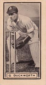 1930 D.C.Thompson The World's Best Cricketers (Rover) #4 George Duckworth Front