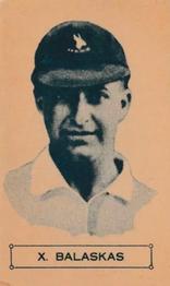 1931 Australian Licorice 12 Photos Of South African Cricketers #NNO Xen Balaskas Front