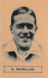 1931 Australian Licorice 12 Photos Of South African Cricketers #NNO Quintin McMillan Front