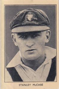 1932 Amalgamated Press Australian & English Cricket Stars #12 Stanley McCabe Front