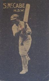 1930-31 Australian Licorice Australian Cricketers #NNO Stan McCabe Front