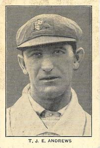 1928-29 Amalgamated Press Famous Australian Cricketers #1 Tommy Andrews Front