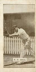 1932 Allen's Cricketers (Steam Rollers) #NNO Keith Rigg Front