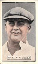 1934-35 Allen's Cricketers #1 Bill Woodfull Front