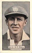 1934-35 Allen's Cricketers #5 Alan Kippax Front