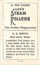 1934-35 Allen's Cricketers #5 Alan Kippax Back