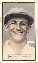 1934-35 Allen's Cricketers #7 Don Bradman Front