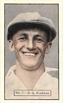 1934-35 Allen's Cricketers #7 Don Bradman Front
