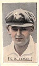 1934-35 Allen's Cricketers #18 Stan McCabe Front