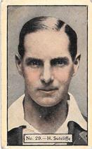 1934-35 Allen's Cricketers #29 Herbert Sutcliffe Front