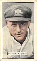 1936-37 Allen's Cricketers #3 Bert Oldfield Front