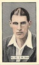 1936-37 Allen's Cricketers #23 Jim Sims Front