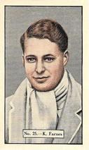 1936-37 Allen's Cricketers #25 Ken Farnes Front