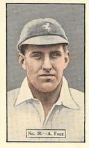 1936-37 Allen's Cricketers #36 Arthur Fagg Front