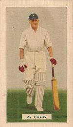 1936-37 Hoadley's Test Cricketers #22 Arthur Fagg Front