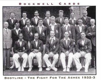 2005 Rockwell Bodyline The Fight for the Ashes 1932-3 #3 MCC Touring team 1932-33 Front
