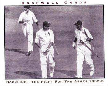 2005 Rockwell Bodyline The Fight for the Ashes 1932-3 #9 Fifth Test Match, Sydney Front