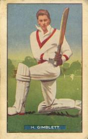 1938 Hoadley's Test Cricketers #4 Harold Gimblett Front