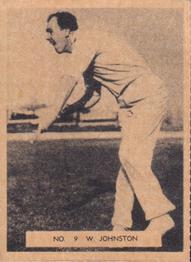 1951 Potter & Moore Australian Famous Cricketers #9 Bill Johnston Front