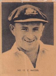 1951 Potter & Moore Australian Famous Cricketers #12 Colin McCool Front