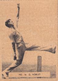 1951 Potter & Moore Australian Famous Cricketers #16 Geff Noblet Front