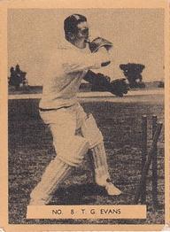 1951 Potter & Moore English Famous Cricketers #8 Godfrey Evans Front