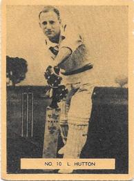 1951 Potter & Moore English Famous Cricketers #10 Len Hutton Front