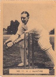 1951 Potter & Moore English Famous Cricketers #11 Arthur McIntyre Front