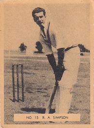 1951 Potter & Moore English Famous Cricketers #15 Reg Simpson Front