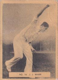 1951 Potter & Moore English Famous Cricketers #16 John Warr Front