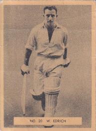 1951 Potter & Moore English Famous Cricketers #20 Bill Edrich Front