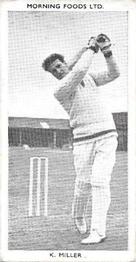 1953 Morning Foods Test Cricketers #1 Keith Miller Front