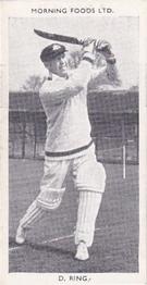 1953 Morning Foods Test Cricketers #8 Doug Ring Front