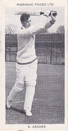 1953 Morning Foods Test Cricketers #16 Ron Archer Front