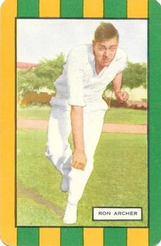 1953-54 Coles Australian & English Cricketers #NNO Ron Archer Front