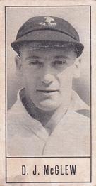 1956 Barratt & Co Test Cricketers Series B #42 Derrick McGlew Front